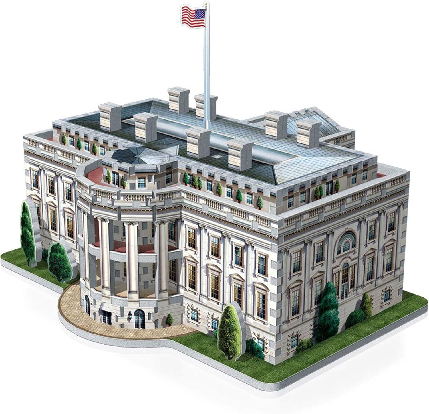 Wrebbit 3D Puzzle White House Puzzle (490-Piece)