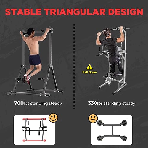 Miniatura 6 de Barra de dominadas de torre eléctrica para gimnasio en casa, barra de dominadas multifuncional, estación de barra de inmersión, estación de