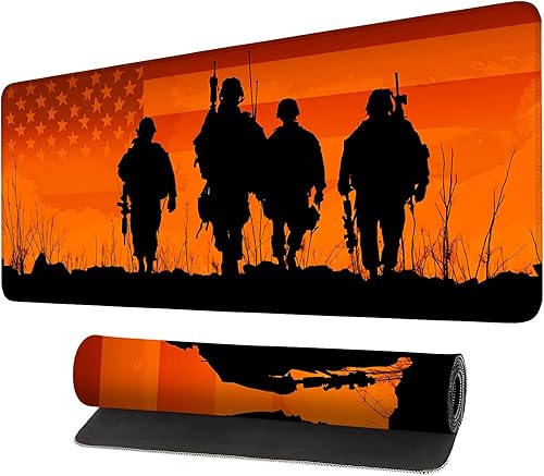 Miniatura 25 de Alfombrilla para mouse, grande antideslizante con bordes cosidos, tapete de escritorio para escritorio, laptop, computadora, teclado, protector de