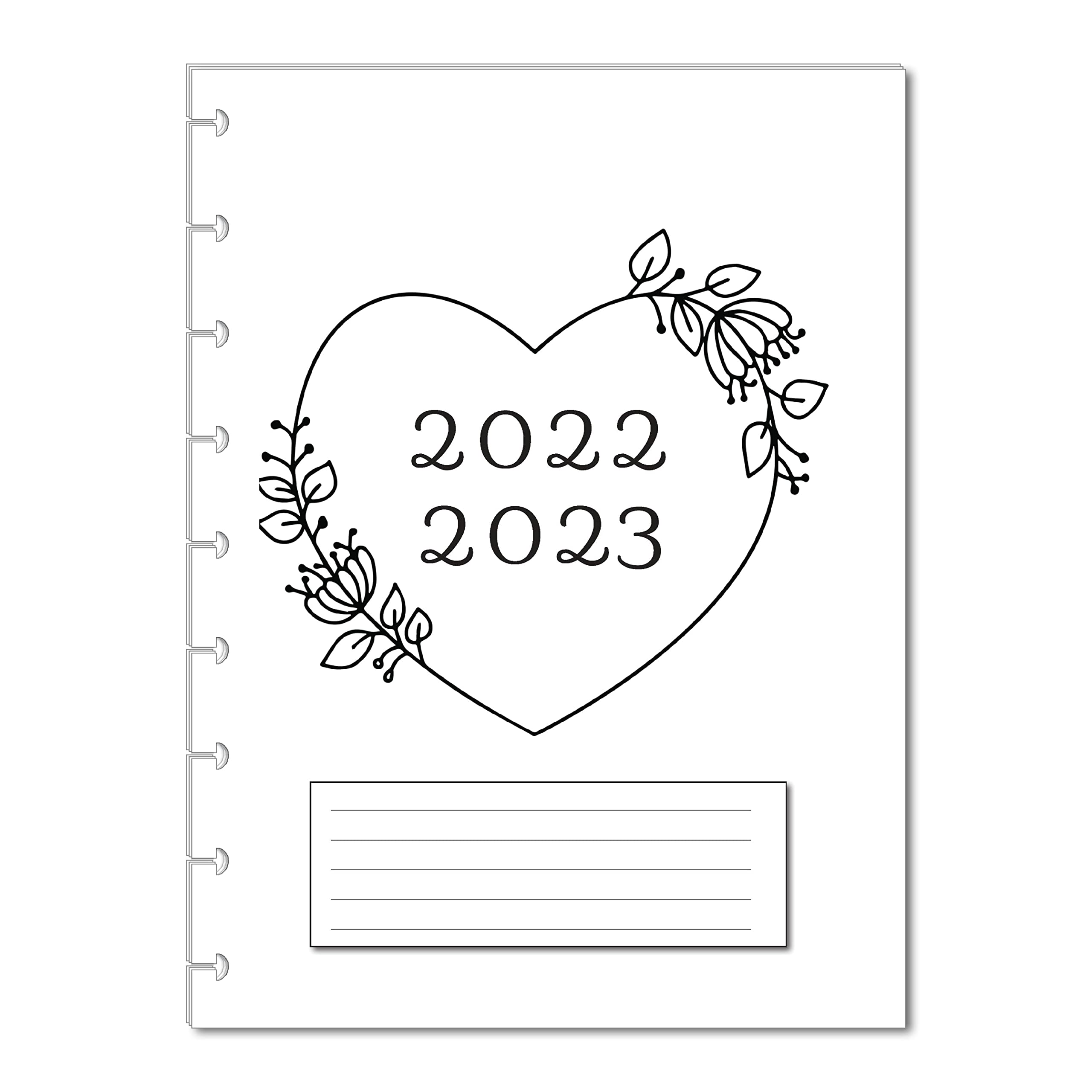 Amazon.com : 2022-2023 Monthly Planner Calendar Refills for 9 Disc  Planners, 18 Month Calendar Inserts for 7 x 9.25 in Size planners (Love) :  Office Products