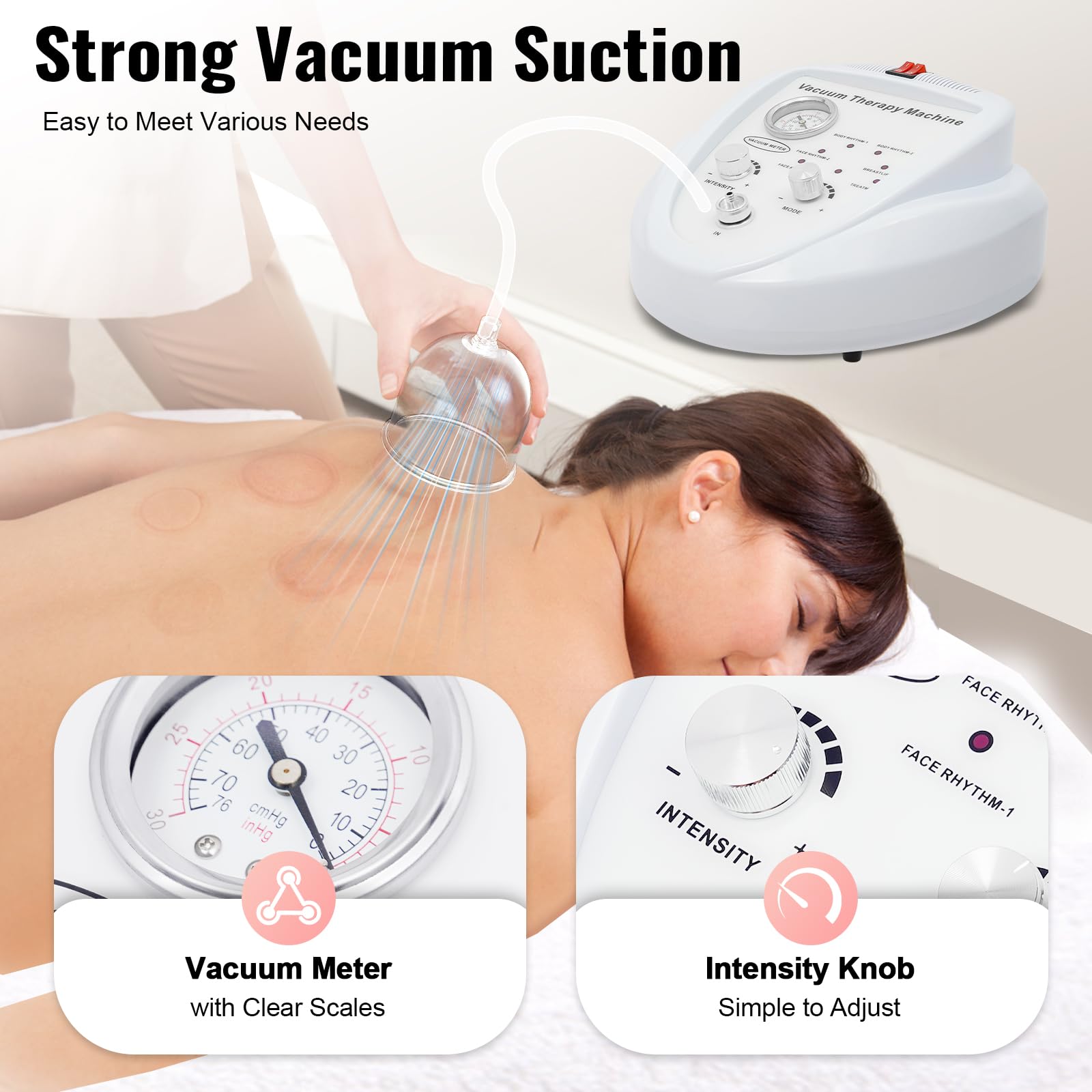Multifunktionales Vakuum Massagegerät Schröpfgerät Brustmassagegerät, Elektrisches Brustvergrößerung Machine Vakuumpumpen Schröpfsatz, für Brustpflege, Körperpflege, Gewichtsabnahme und Massage