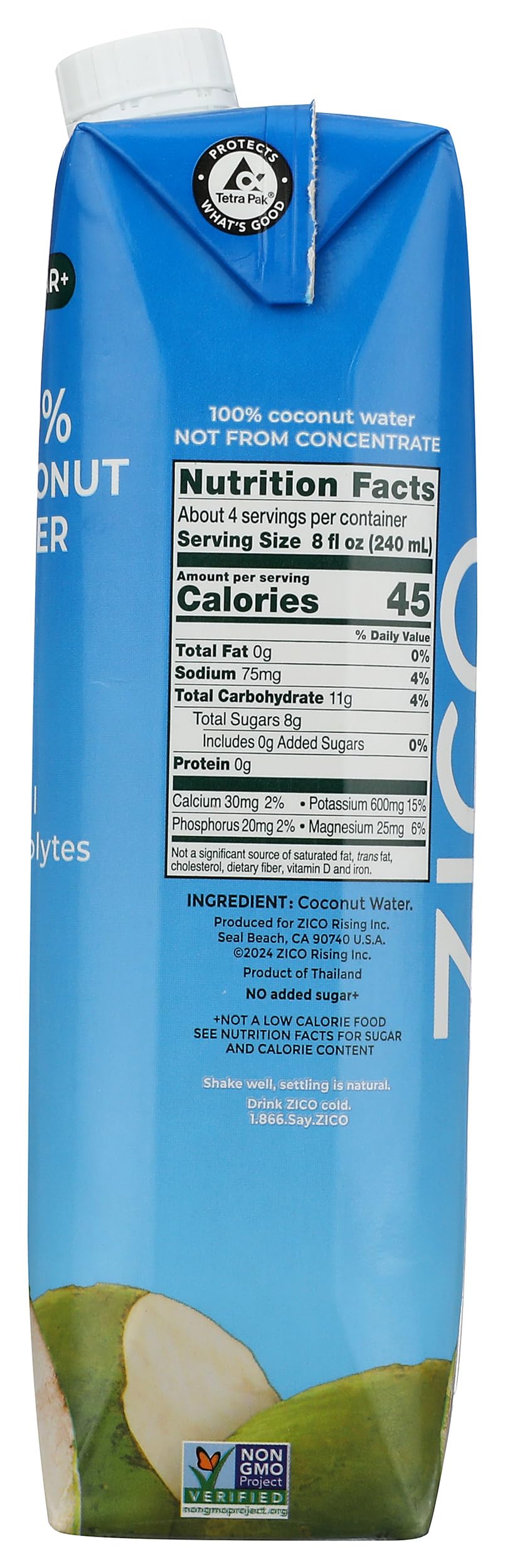 Amazon.com : Zico - Pure Premium Coconut Water Natural - 1 Liter