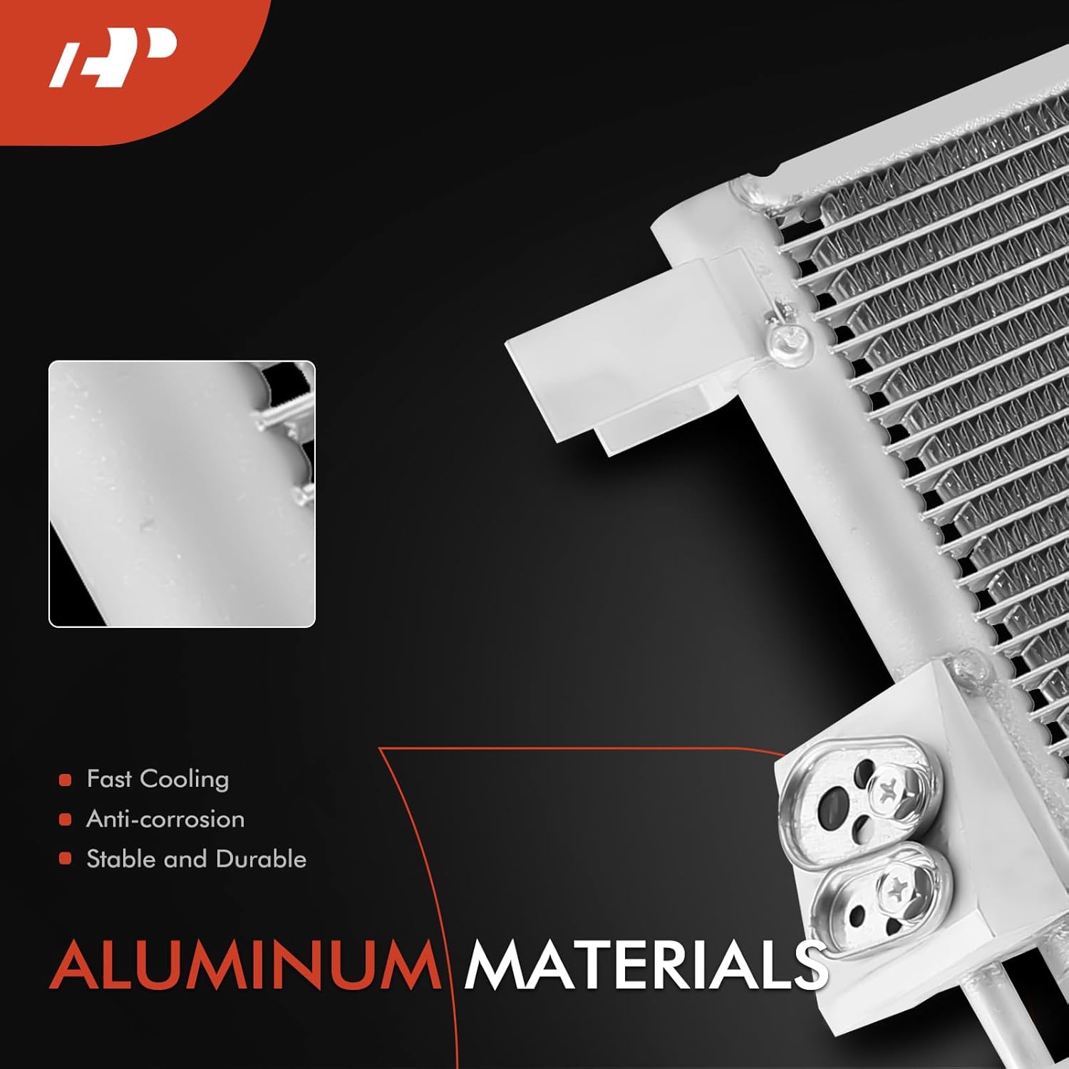 A-Premium Air Conditioning A/C Condenser Compatible with Kia Sportage 2017 2018 2019 L4 2.4L AWD, Replace# 97606D9900