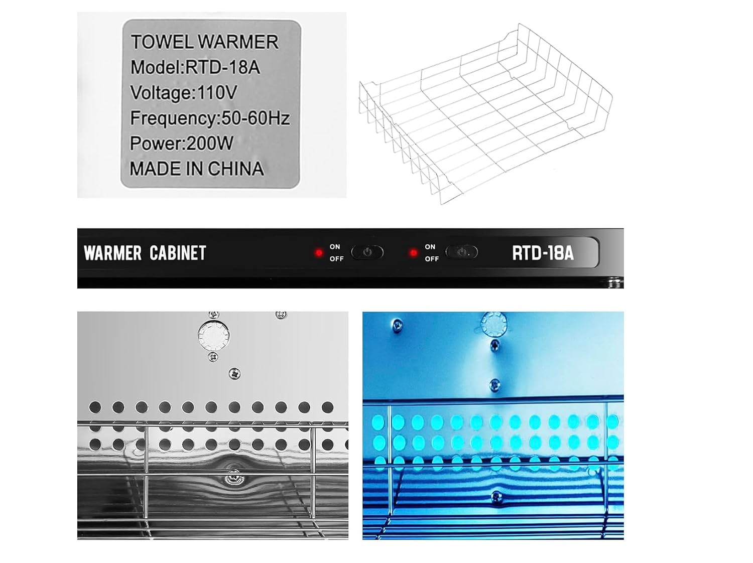 MDI Hot Towel Warmer, for Facials Barber Esthetician, Spa Beauty Tattoo Massage Manicure Salon Equipment (18L,Black)