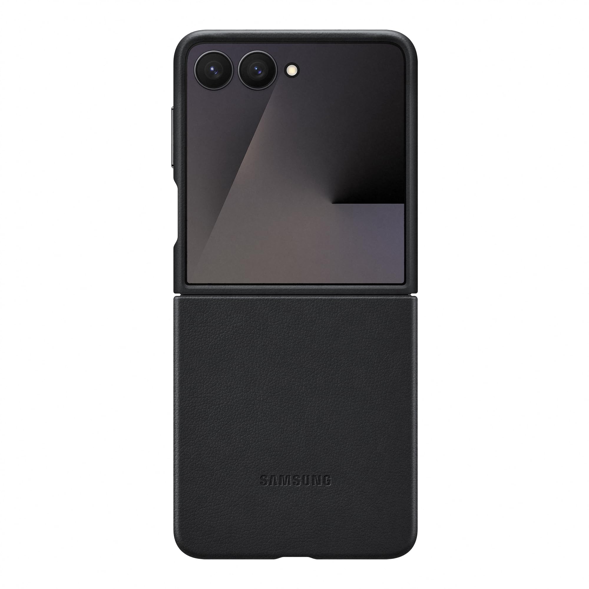 Samsung Galaxy Oficjalne etui Kindsuit ze sztucznej skóry do Galaxy Z Flip7 w kolorze czarnym