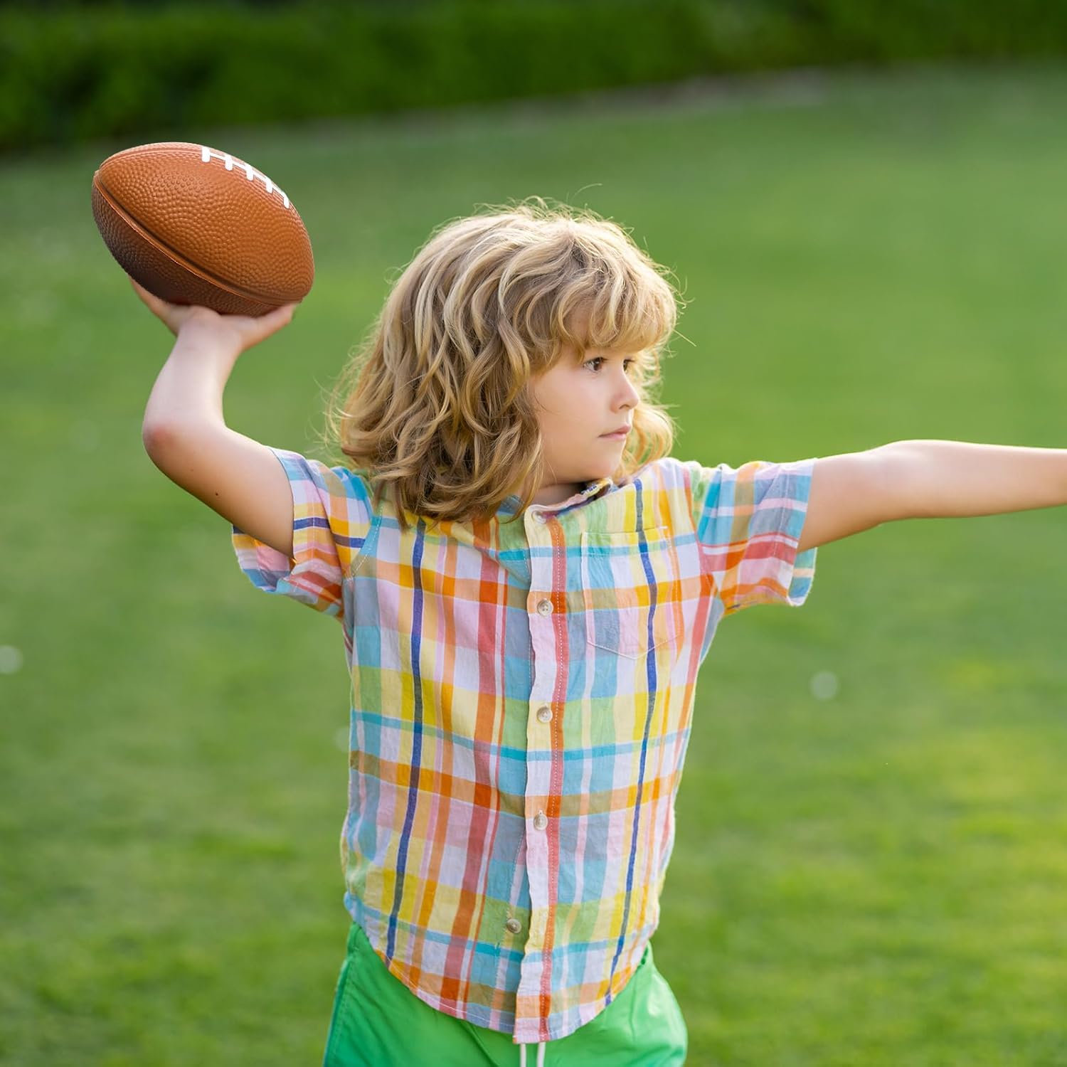 Blulu 20 Pcs Mini Footballs 4.72" Foam Football Bulk Small Stress Ball Foam Sport Balls for Birthday Carnival Reward S Bow Game Party Favors