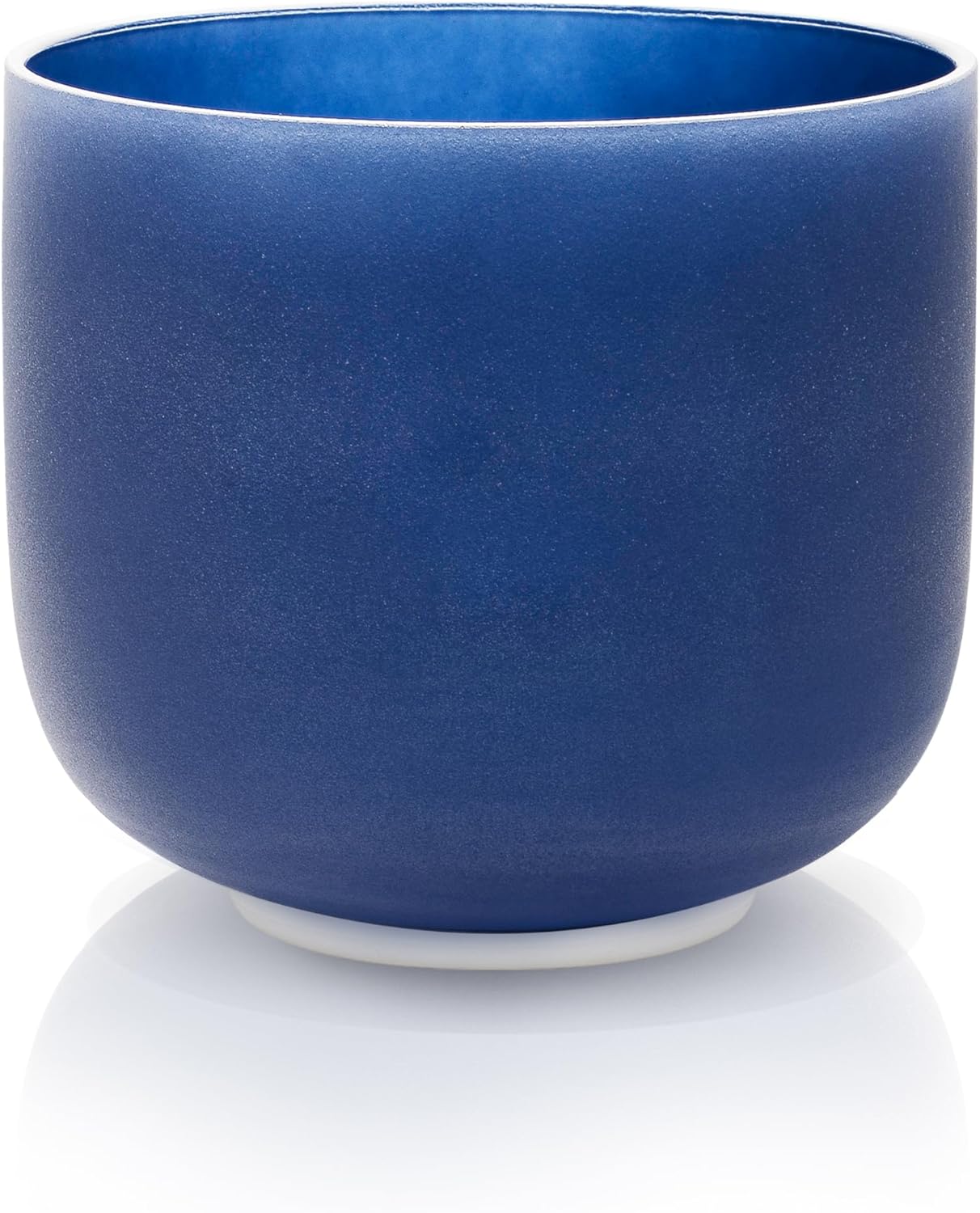 ALIOTH 6" Indigo A Note Crystal Singing Bowl Third Eye Chakra with Suede Mallet for Meditation, Yoga, Chakra Healing & Sound Therapy