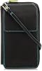 Mywalit Zip Round Multi Purse with Shoulder Strap