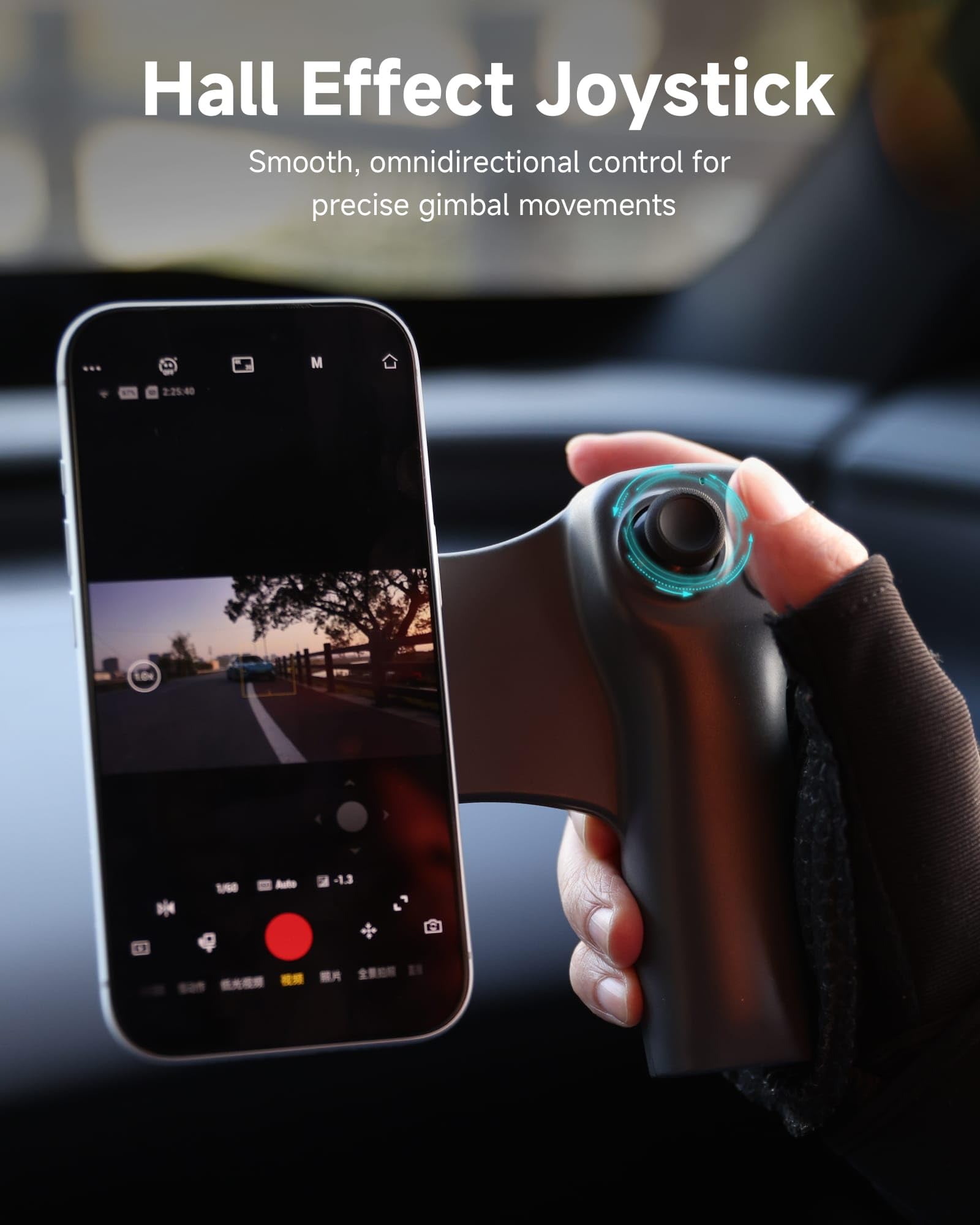 MOVMAX – Télécommande pour DJI Osmo Pocket 4/3/2 avec étui de rangement, télécommande sans fil avec joystick effet Hall, poignée ergonomique, attache magnétique, accessoires de poche DJI Osmo