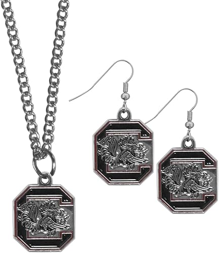 Vista 29 de Siskiyou Sports NCAA unisex-adult Dangle Earrings and Chain Necklace Set