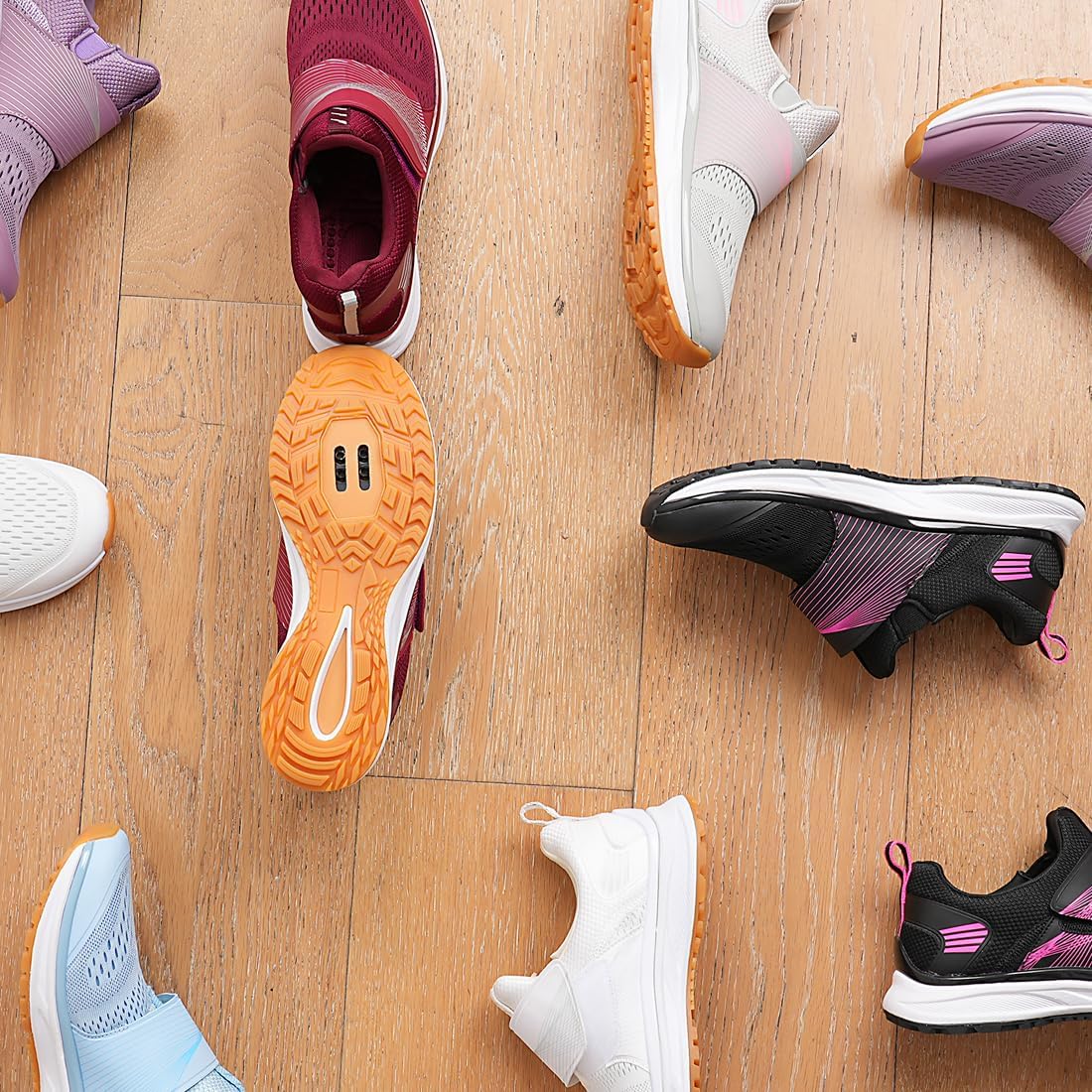 Women's Cycling Shoes for Indoor Cycling, Breathable Mesh Upper Indoor Bike Shoes with SPD Cleats - Lightweight Secure Fit for Spin Classes - Image 3