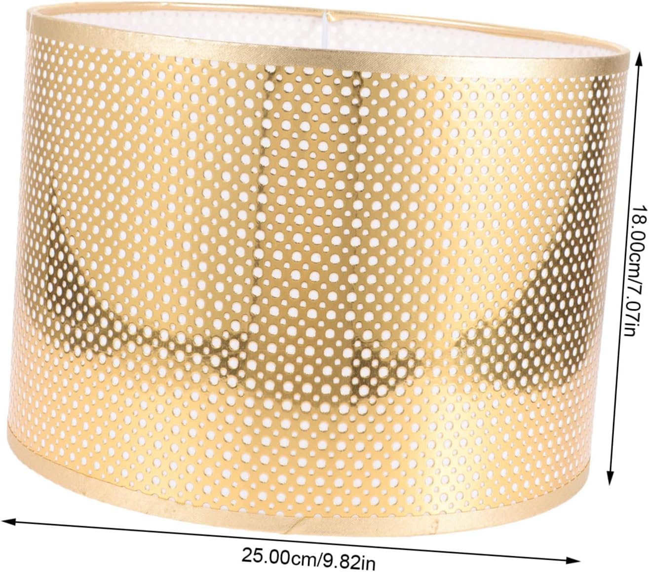 LIFKOME Pleated Fabric Lampshade E27 Replacement Drum Lamp Shade for Table and Floor Lamps Easy to Assemble Light Grey Color