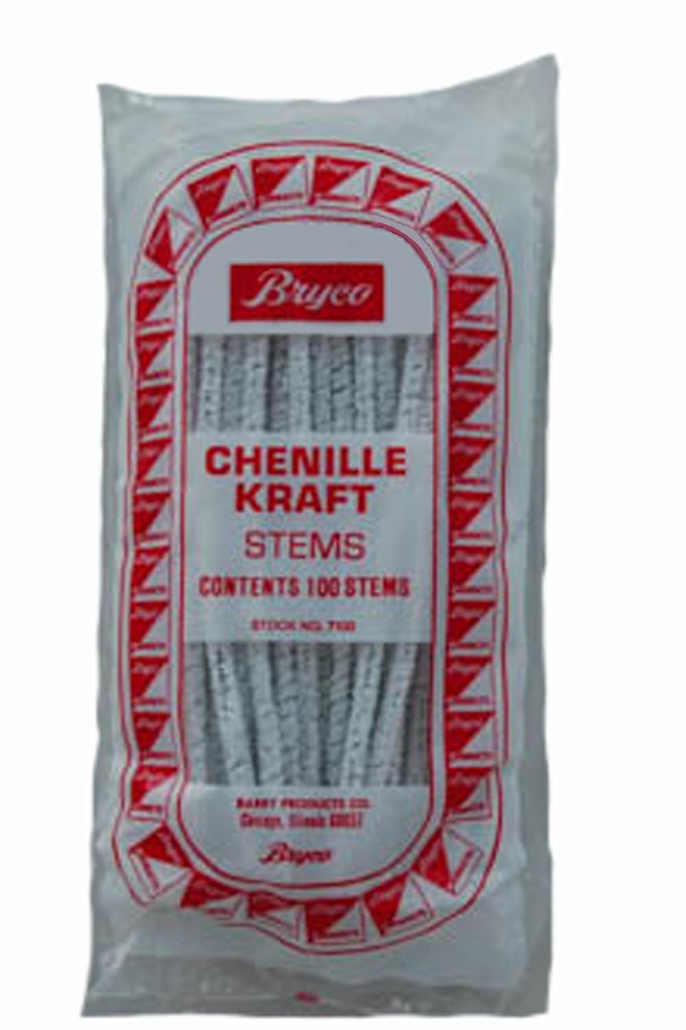 Bryco Chenille Kraft Brand Pipe Cleaners/Craft Stems, White, 150mm x 4mm Diameter, 100/PK (Shelf Pack of 3 PKs of 100)