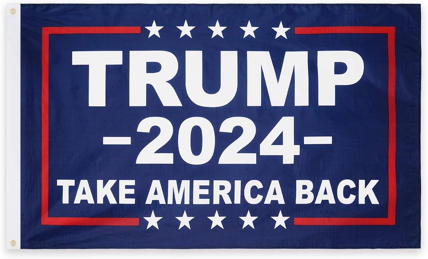 DANF Donald Trump for President 2024 Take America Back Flag 3x5 Foot with Grommets