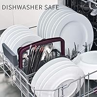 Vista 8 de SUPJOYES 6 pares de palillos de fibra de vidrio, palillos japoneses reutilizables, aptos para lavavajillas, antideslizantes, paquete múltiple, 9.5