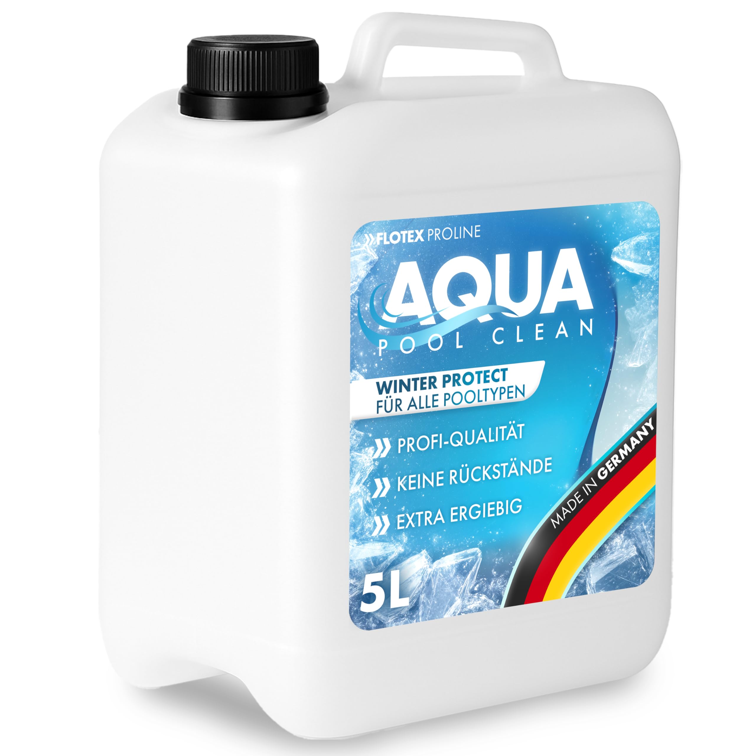 Aqua Pool CLEAN Winter Protect I Pool Wintermittel I Winterschutzmittel für Pools I Wintermittel für Pool I Pool Überwinterungsmittel Algizid I Einfache Winter Poolpflege (5L)