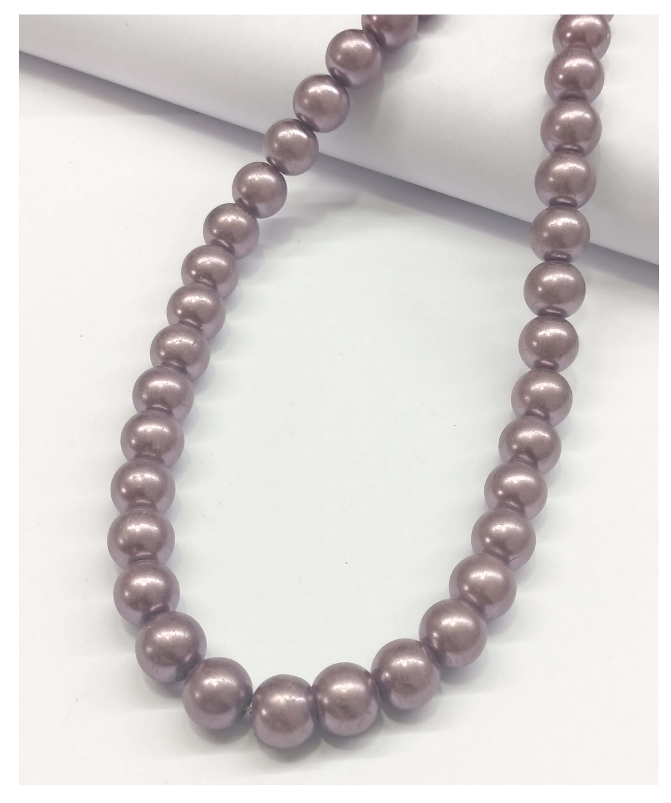 9mm 1 Line Cutting Glass Material Purple Color Ball Shape Beads for Jewellery Making kit Art & Crafts Materials for Necklace Bracelet Earring Making Materials (60+ Piece Each Line)-image-23