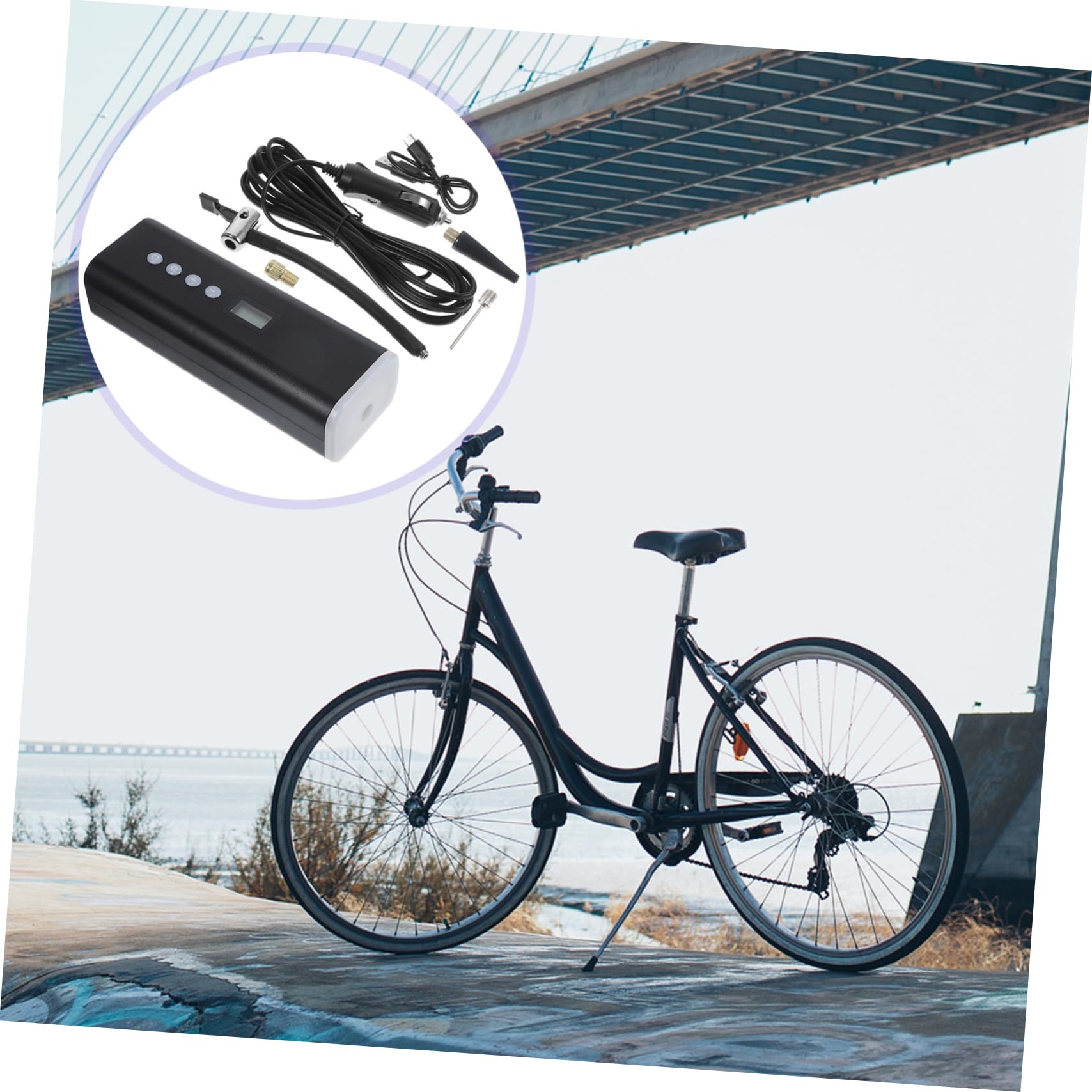 Gonfleur Portatif 14, 8 V 60 W 1 Set Compresseur D'air Électrique