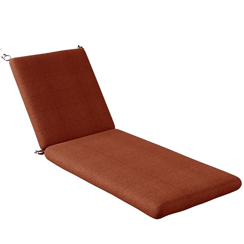 Codi Outdoor Chaise Lounge Chair Cushions 80"x26"x3.5" – Linen Texture,