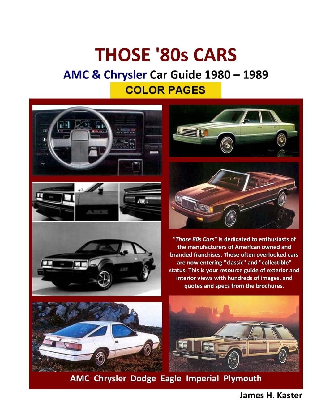 Voitures des années 80 AMC et Chrysler pour revivre vos plus beaux souvenirs d'enfance