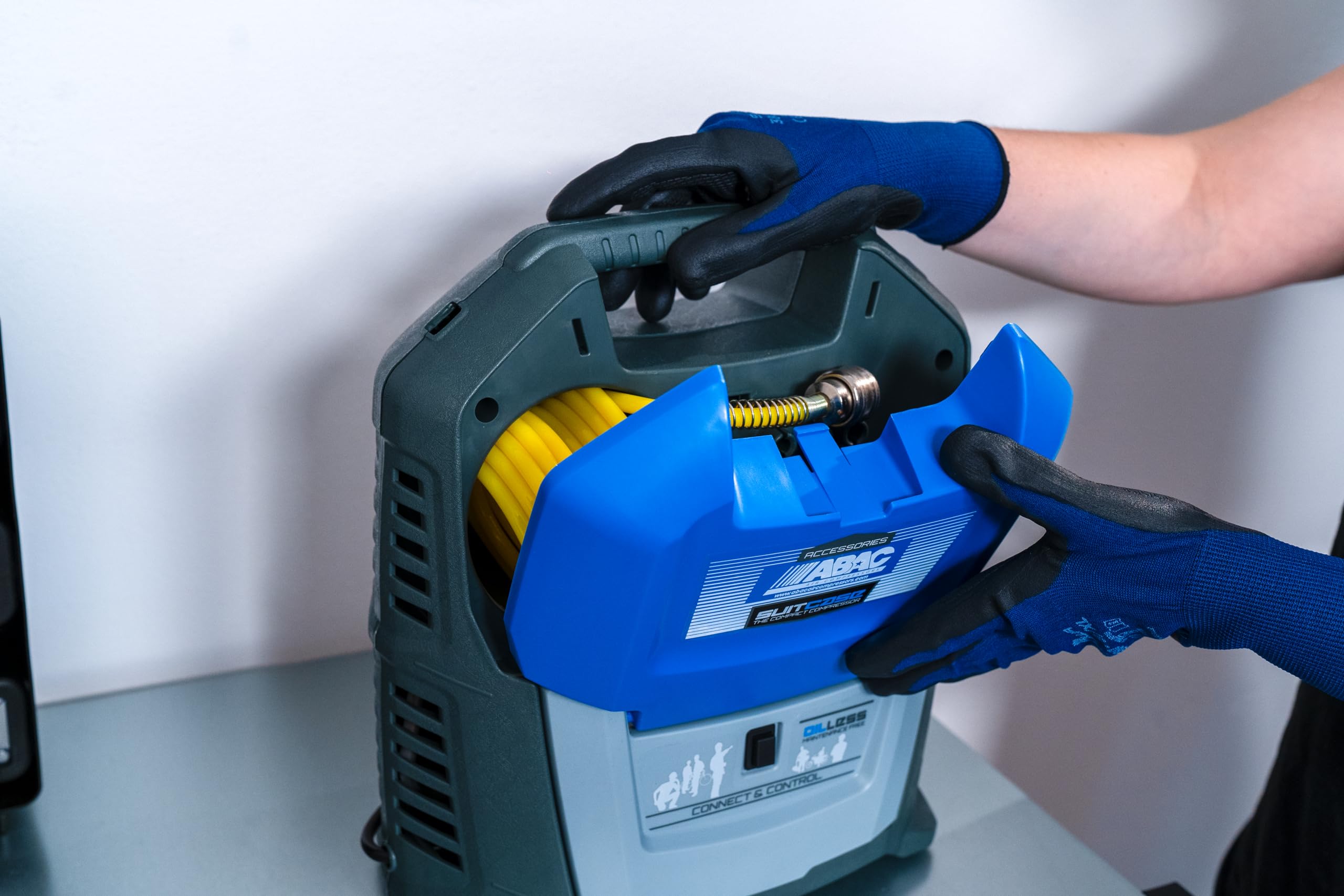 ABAC Compressore d'Aria Portatile 8 Bar 1.5 CV Oil-Free