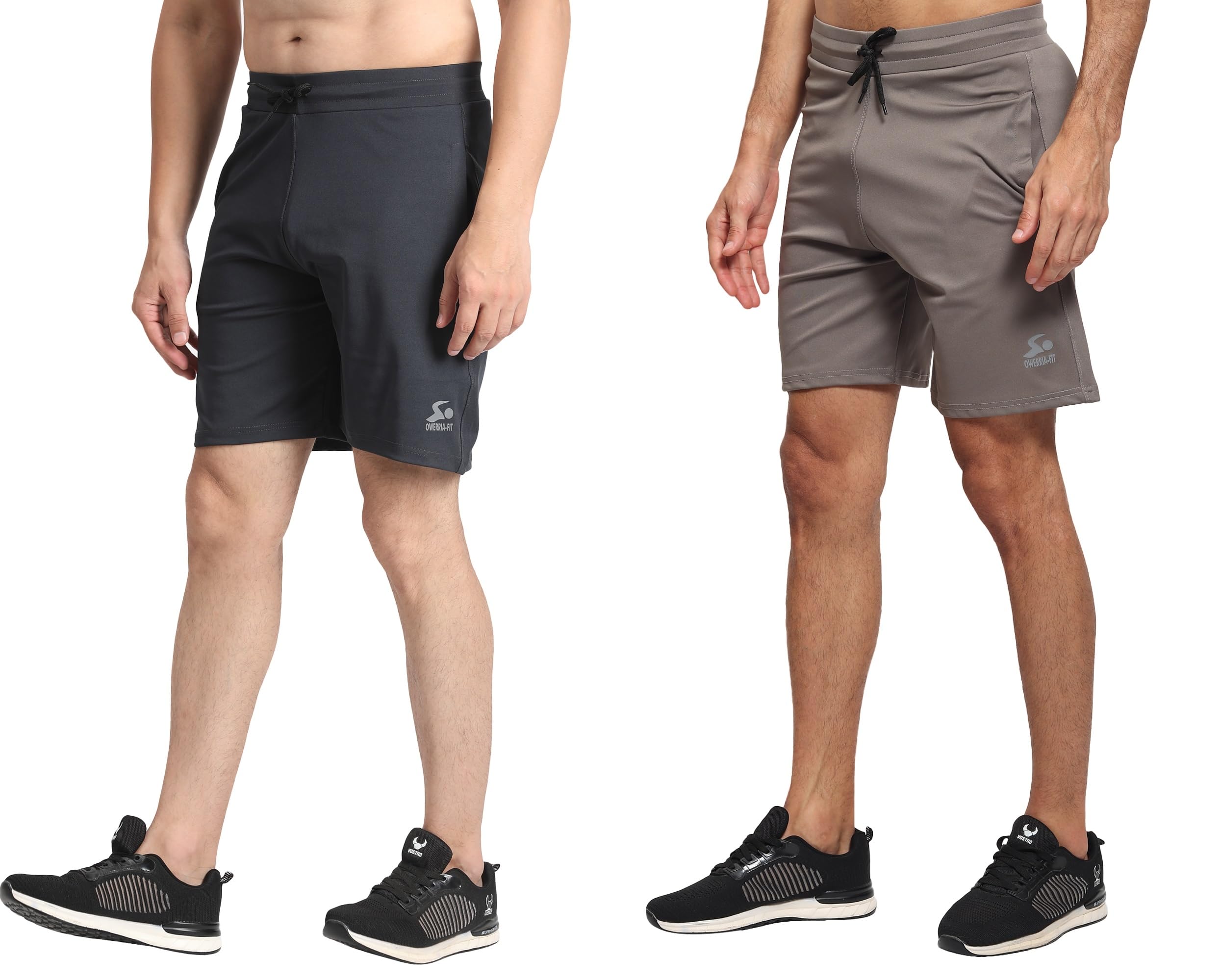 owerria fit 4 Way Lycra Shorts Half Pants for Men Combo Pack 2-picture-45