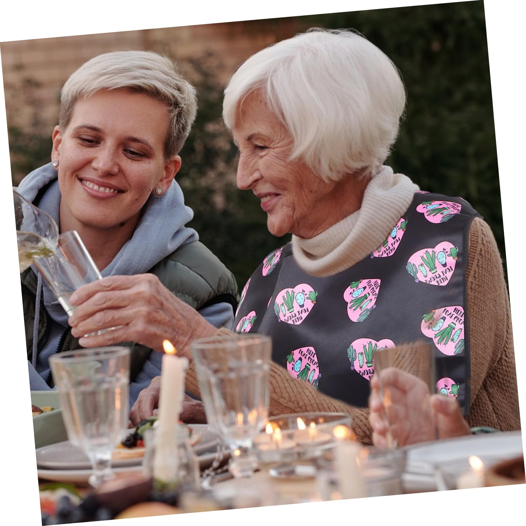 FOMIYES Babero Para Ancianos Toalla De Saliva Babero Para Comer Para Ancianos Protector De Ropa Para Mayores Baberos Personalizados Para Adultos Ropa De Prematuro Baberos De Cena Para