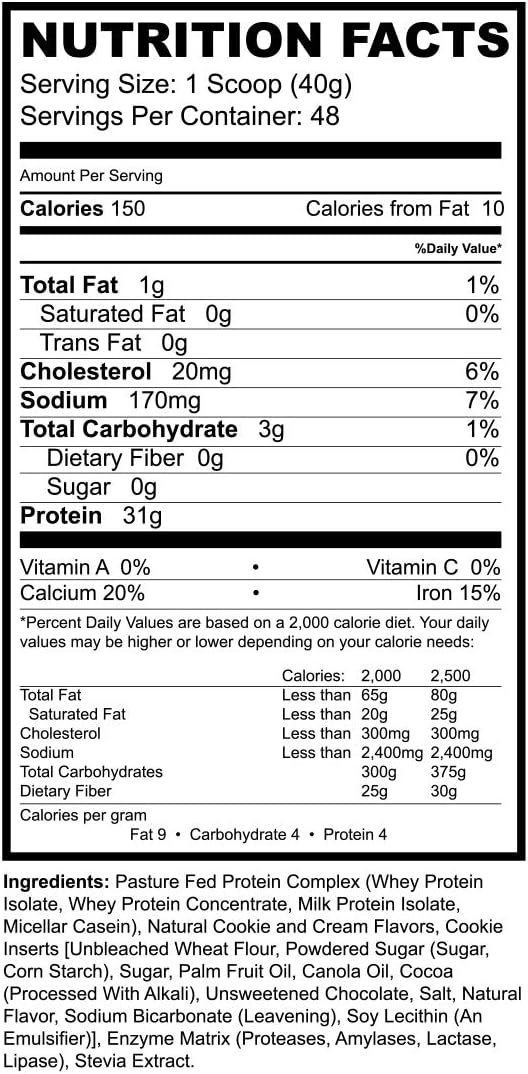 Precision Blend Cookies and Cream (4 lb) | Time Released Whey Protein Blend