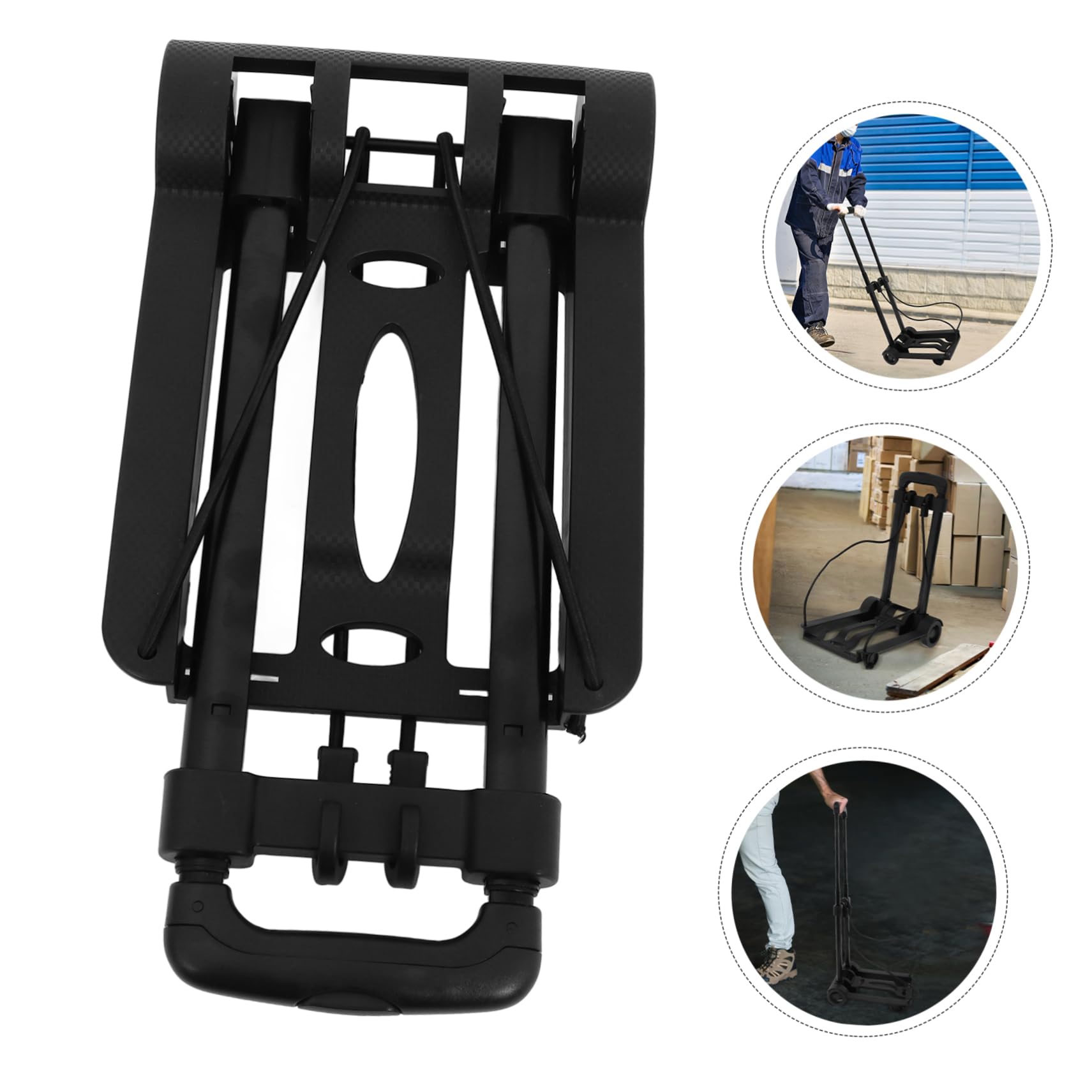 Cabilock Carrello Pieghevole con Ruote Portatile per Spesa Carrello Pieghevole Compatto per Bagagli Robusto per Zaino Leggero per Festival