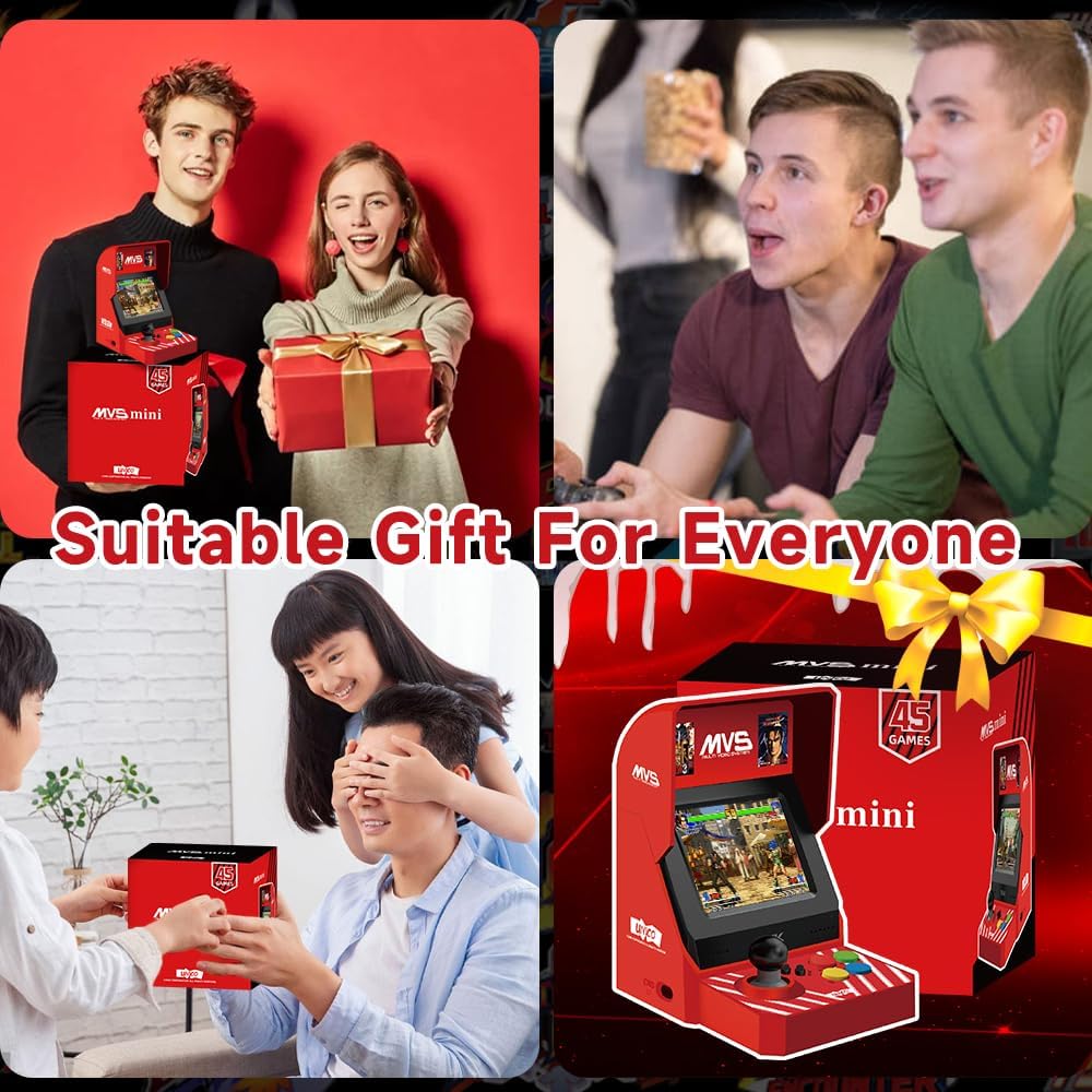 NEOGEO MVS Mini Arcade Console - 45 Preloaded Classic SNK Games (KOF, Metal Slug, Samurai Shodown), 3.5" 4:3 TFT LCD, 2-Player Support, HDMI, ABS Plastic Retro Gaming Console for Adults 6 71z9CVoeKTL. AC SL1000