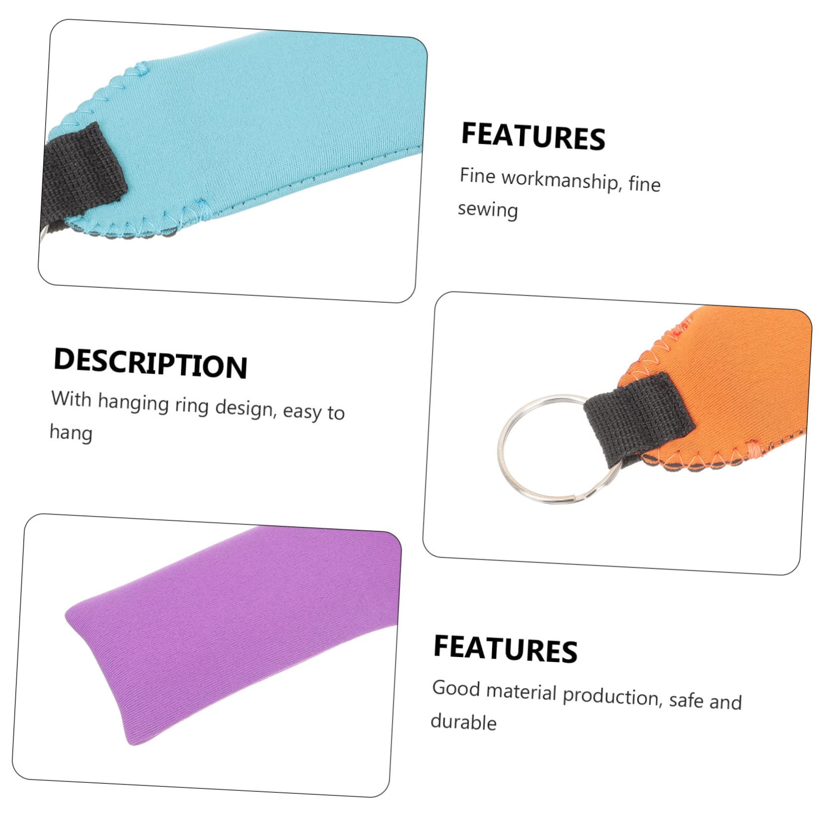 BESPORTBLE 24 PCS Portachiavi Galleggiante Accessori per Telefoni Cellulari Galleggiante Pesca Barca A Vela Accessori Barca A Vela Portachiavi Galleggiante Accessori per La Vela