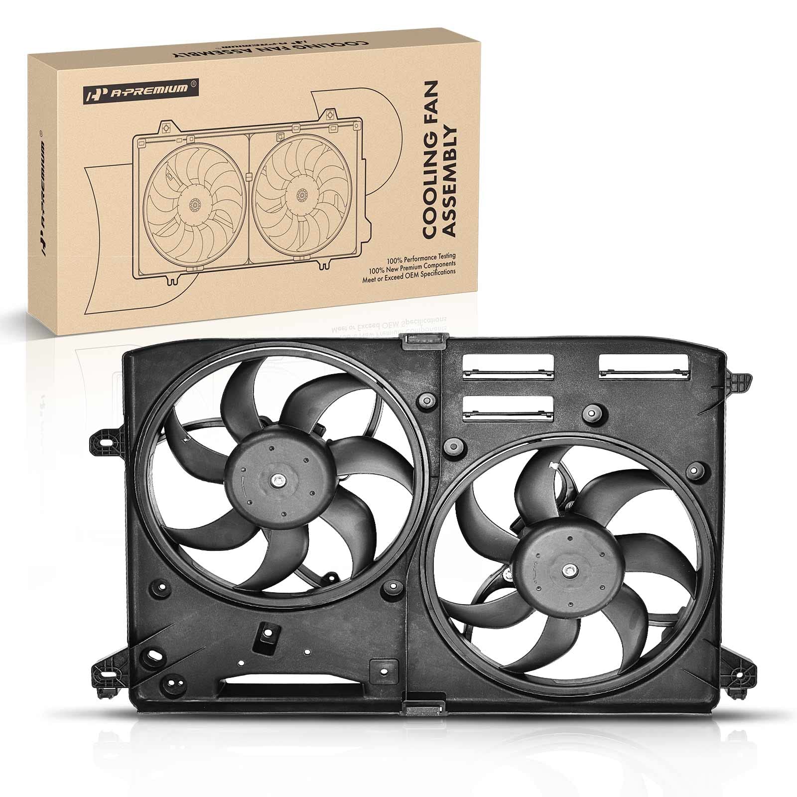 Photo 1 of A-Premium Engine Radiator Cooling Fan Assembly Compatible with Select Ford Models - Fusion 2013-2020 - Replace# DG9Z8C607D