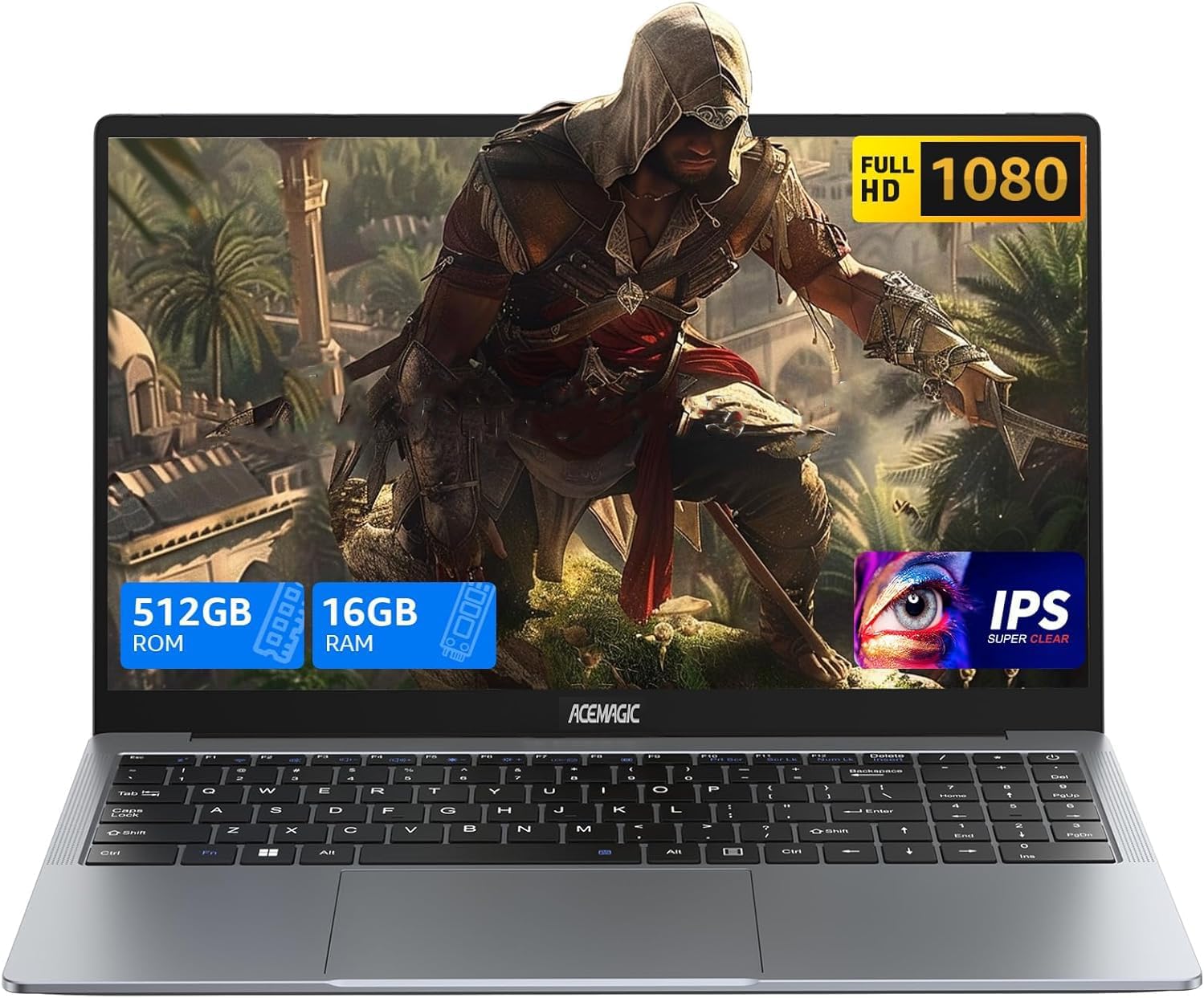 Ordinateur Portable FUNYET 15.6" - Intel I3, 16 Go RAM, 1 To SSD, Windows 11, Aluminium