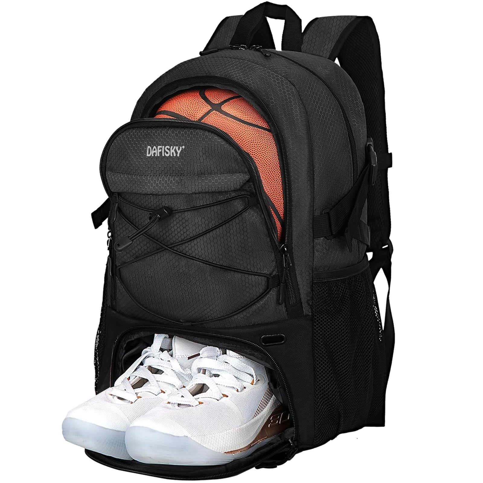 DAFISKY Basketball Backpack Black