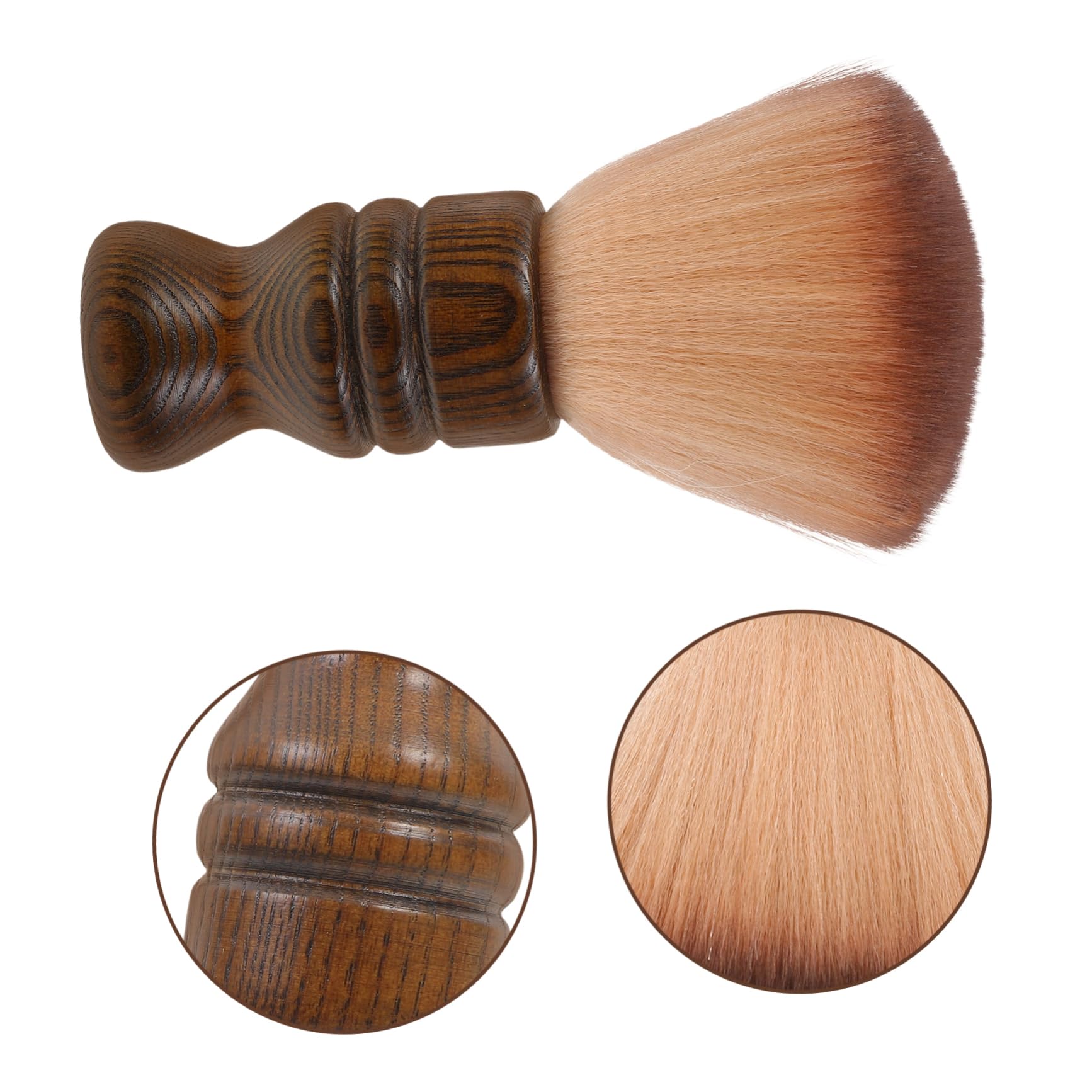 DOITOOL 3pezzi Spazzola Legno Con Manico Ergonomico Per Pulizia Barba e Spazzola Per Con Setole Morbide Per Parrucchieri e Uso Personale