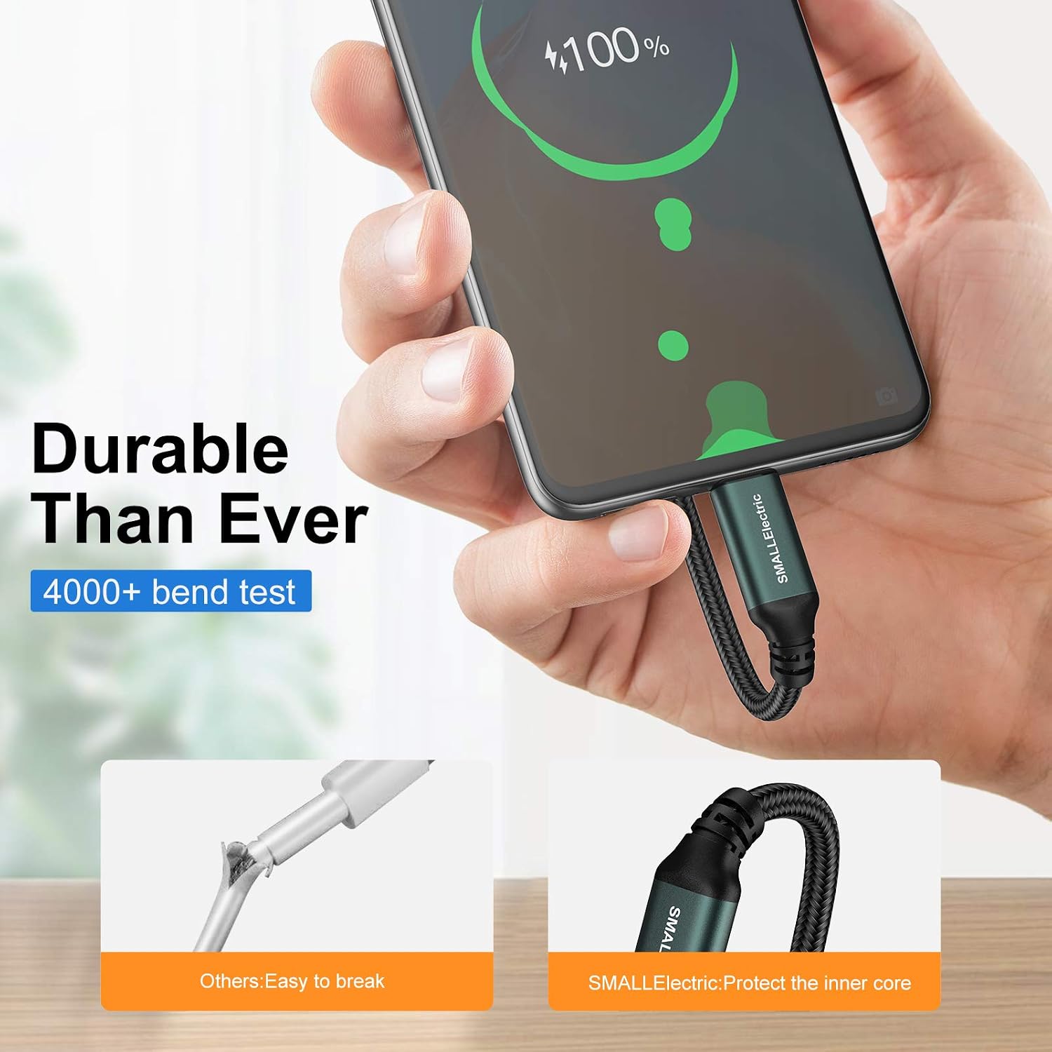 5Pack 10ft USB C Cable, Extra Long USB A to USB-C 10foot Type C Fast Charging Cable Compatible Galaxy S10 20 9 8 Plus a10e,Braided Rapid Charger Cord for Note 10 9 8,LG V50 V40 G8 G7(Green)