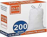 Vista 10 de Code M - 100 bolsas de basura resistentes con cordón reforzado para Reliable1st de 8-12 galones / 40-55 litros compatibles con simpIehuman Code M