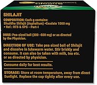 Vista 6 de Zandu Resina Shilajit pura del Himalaya, 0.71 oz (paquete de 1), natural y ayurvédica Ayuda a mejorar la fuerza y la resistencia, mantiene