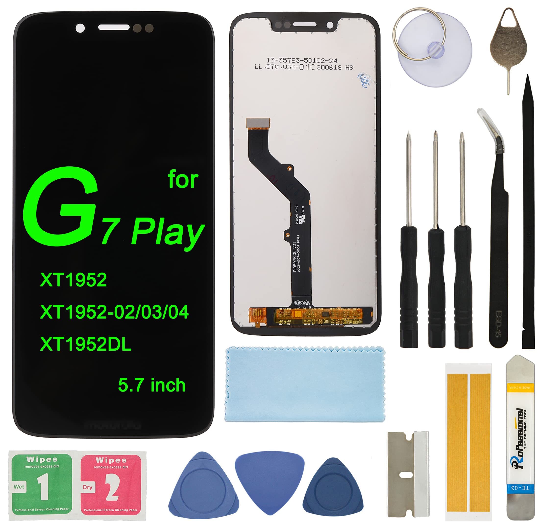 Amazon.com: Screen Replacement for Motorola G7 Play XT1952-1