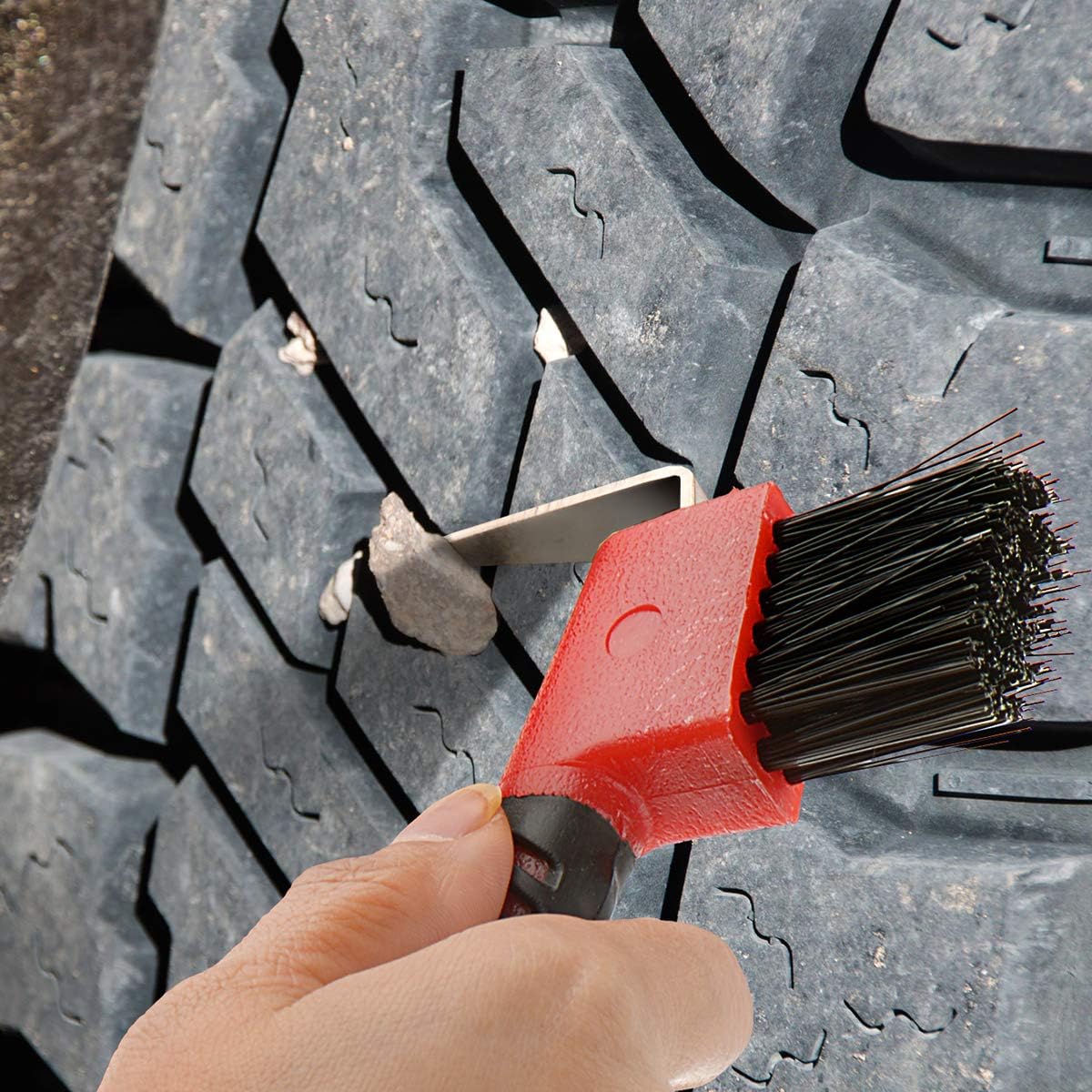 BOTH WINNERS Horse Hoof Pick Brush with Soft Touch Rubber Handle (RED) : Pet Supplies