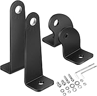 OFFROADTOWN 2-Pack Light Bar Mounting Brackets - Universal Adjustable L-Shaped Side Mounts for Straight/Curved Single-Row LED Bars on Jeep Truck Offroad