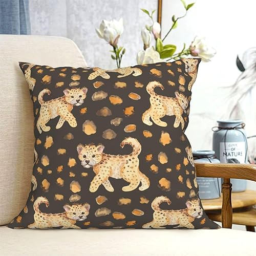 Miniatura 4 de Aimeryup Throw Pillow Covers 20x20 Inch Leopard Tiger Decorative Pillow Covers Cushion Covers cojines decorativos para sala Pillow Cases Cute Throw