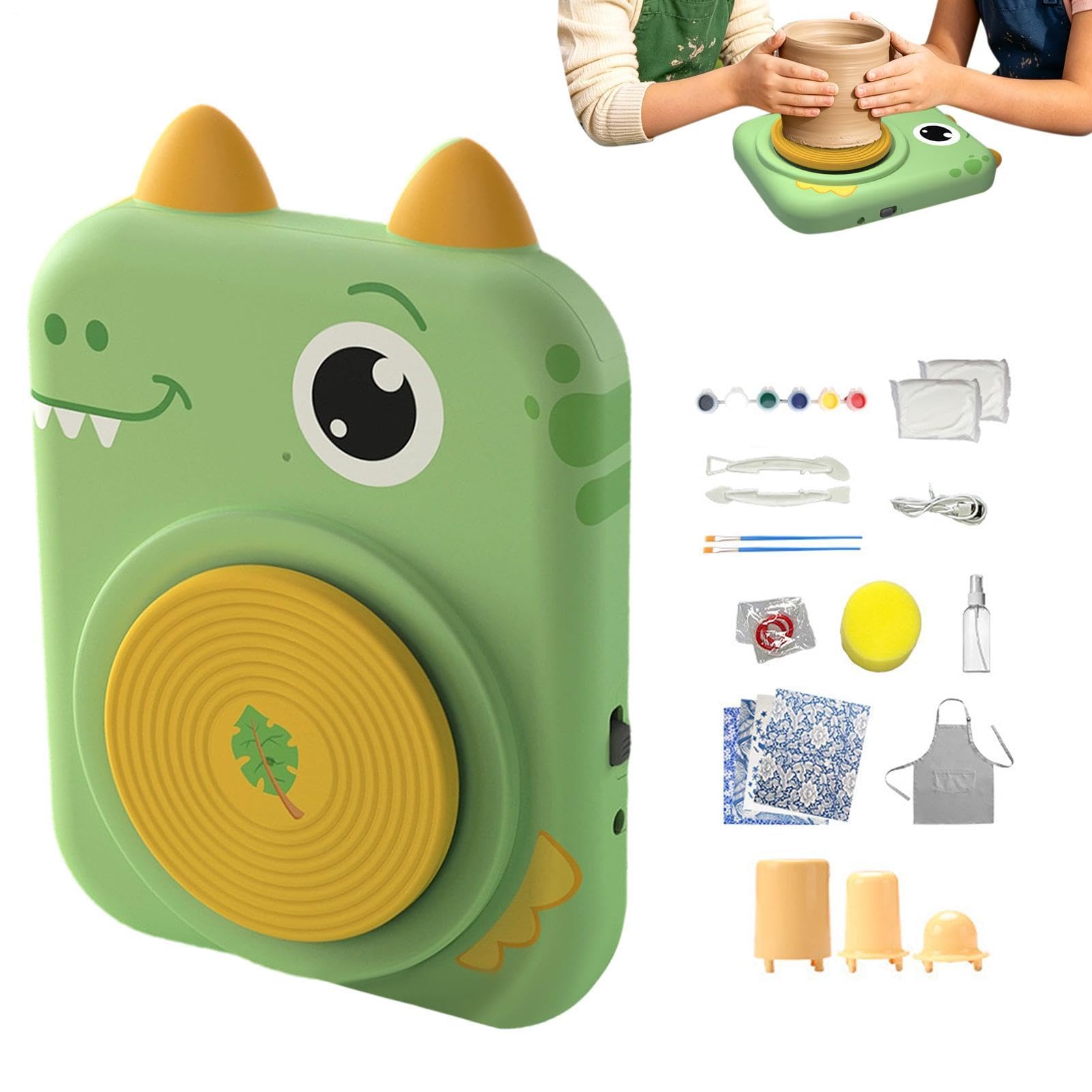 Töpferei-Kit für Kreatives Bastelspielzeug | Kinder Töpferscheiben Komplettset für und Mädchen zu Hause, in dem Klassenzimmer, an der Schule, auf Partys, zum Geburtstag,