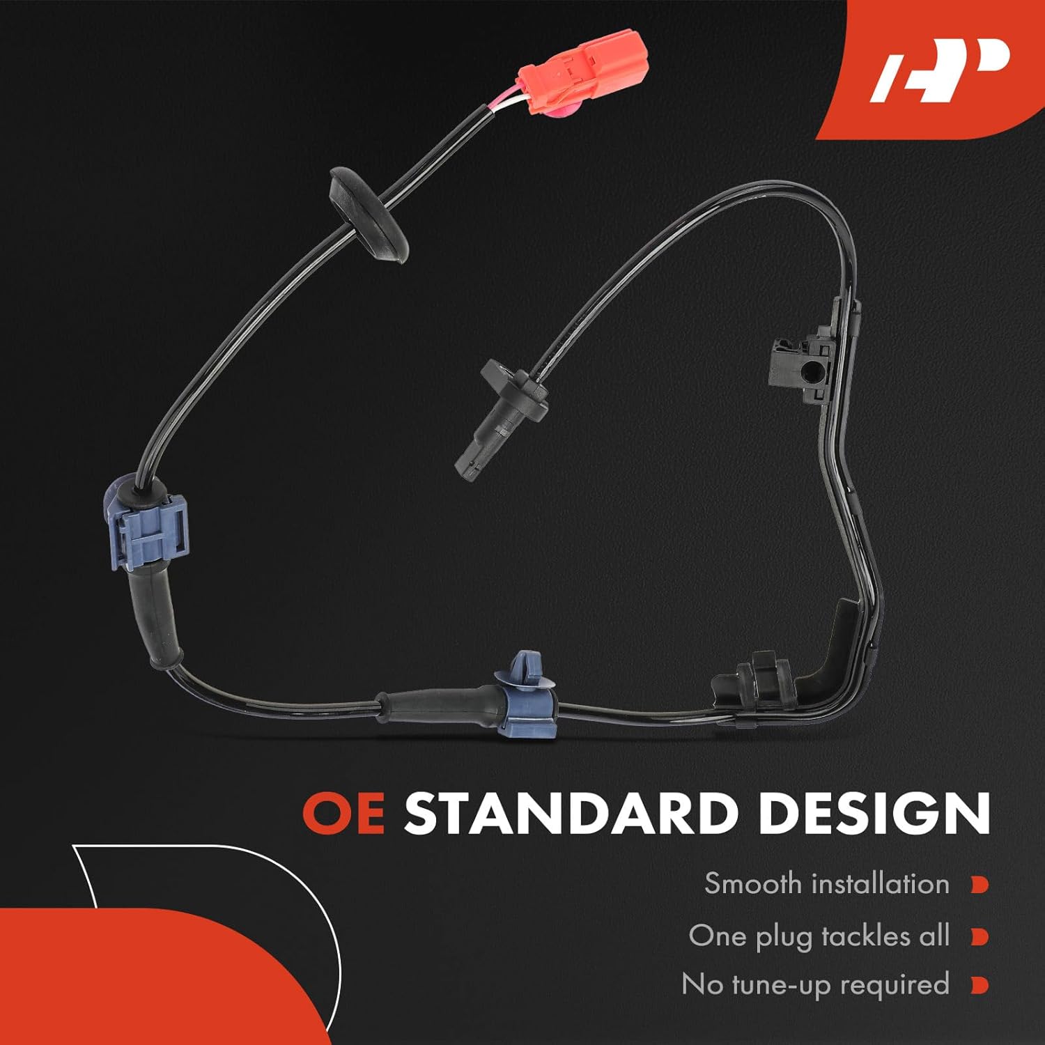 A-Premium ABS Wheel Speed Sensor Compatible with Honda Models - Fit 2007-2008, 1.5L, Hatchback - Rear Right Passenger Side, Replace# 57470-SLN-A01, 57470SLNA01