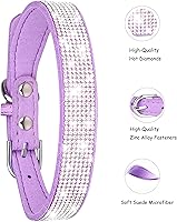 Vista 4 de Collar de perro Petank para perros pequeños, medianos y grandes, collar de perro pequeño para perras, collares de niña con brillo para perros