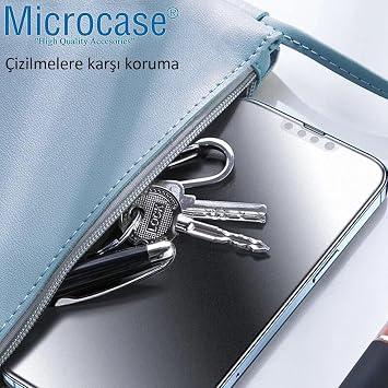 Microcase Xiaomi Redmi Poco M7 Pro 5G Tam Kaplayan Çerçeveli Mat Cam Koruma - AL3124