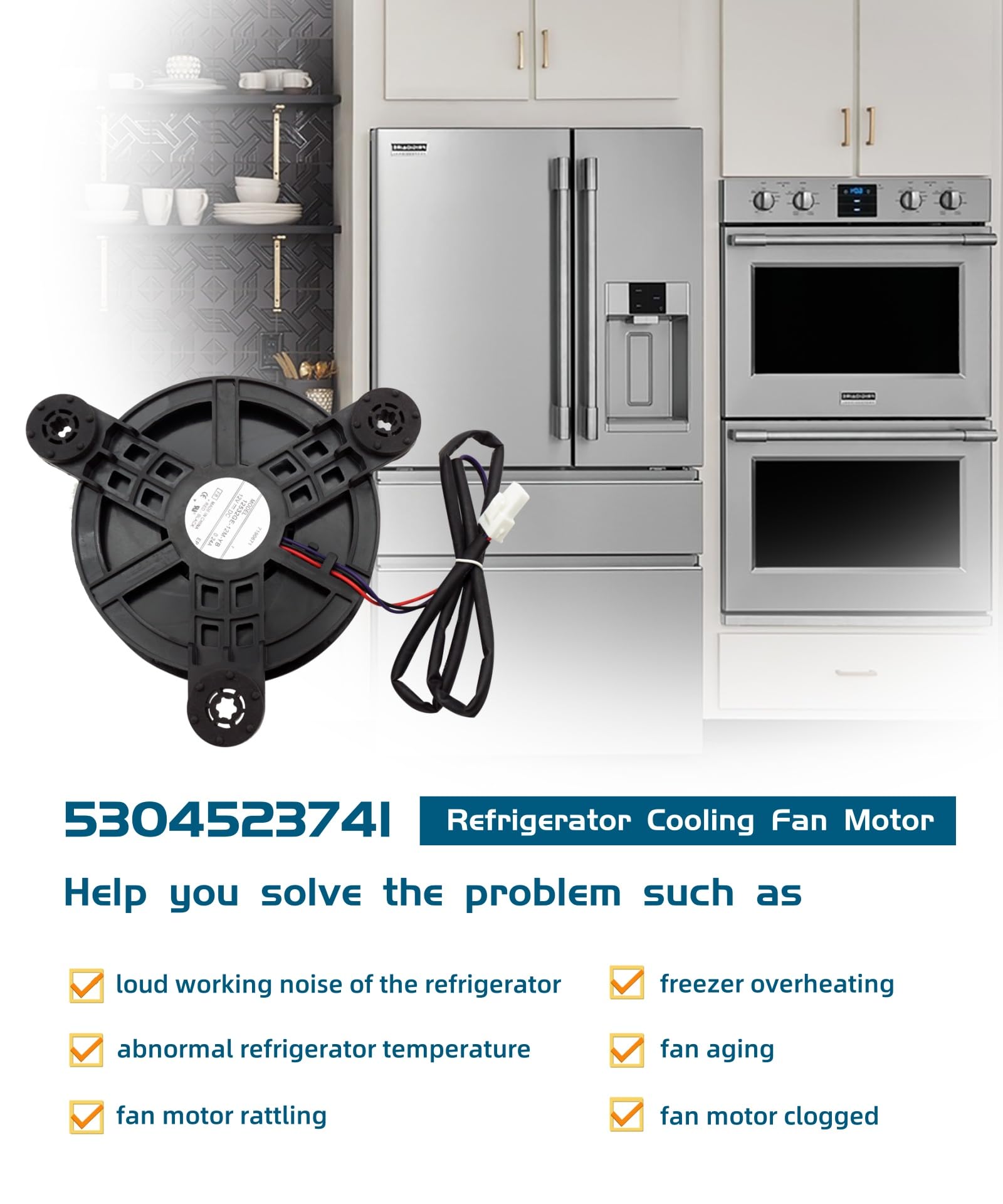 Amazon.com: 5304523741 Freezer Evaporator Fan Motor Compatible 