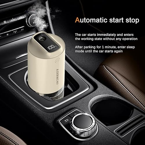 Miniatura 4 de Difusor de aromaterapia con humidificador USB de niebla fría con luz nocturna LED, humidificador montado en vehículo (AA se muestra en modo coche)