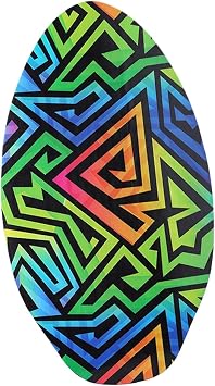 Kowaku Wooden Skimboard for Beginners & Kids - Lightweight Poplar Bodyboard with High Gloss Finish for Shallow Water & Beach Surfing - Portable Sand Board for Teens & Adults