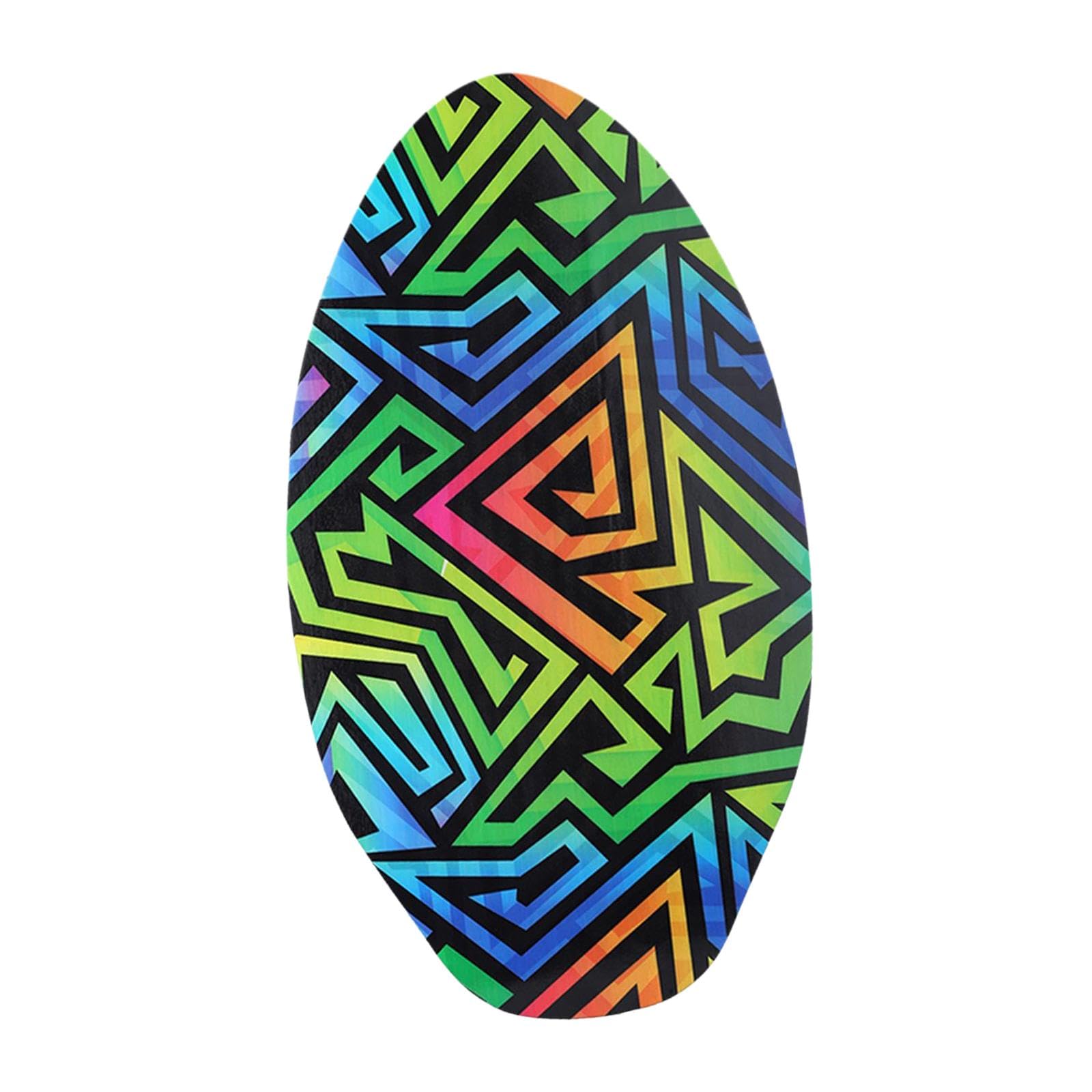 Kowaku Tabla de Skimboard de Madera para Playa, Aguas Poco Profundas, Surf Pequeña